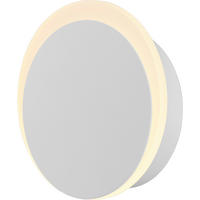 AKKU-WANDLEUCHTE SUN-B 15/4 cm   - Weiß, Design, Metall (15/4cm) - Hell