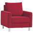 SESSEL in Textil Rot - Chromfarben/Rot, Design, Textil/Metall (81/90/85cm) - Bali SESSEL in Textil Rot - Chromfarben/Rot, Design, Textil/Metall (81/90/85cm) - Bali
