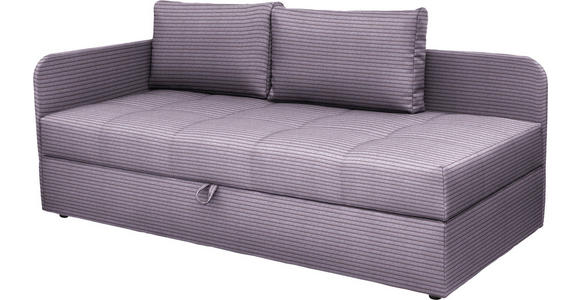 LIEGE  in Cord Lila  - Lila/Schwarz, Basics, Kunststoff/Textil (95/90/205cm) - Xora