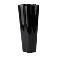 VÁZA, sklo, 35 cm - černá, Basics, sklo (35cm)