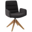 ARMLEHNSTUHL  in Cord  - Naturfarben/Mokka, Design, Holz/Textil (61/88/66cm) - Dieter Knoll