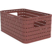 KOŠÍK hrdzavá - hrdzavá, Basics, plast (28/18,5/12,6cm)