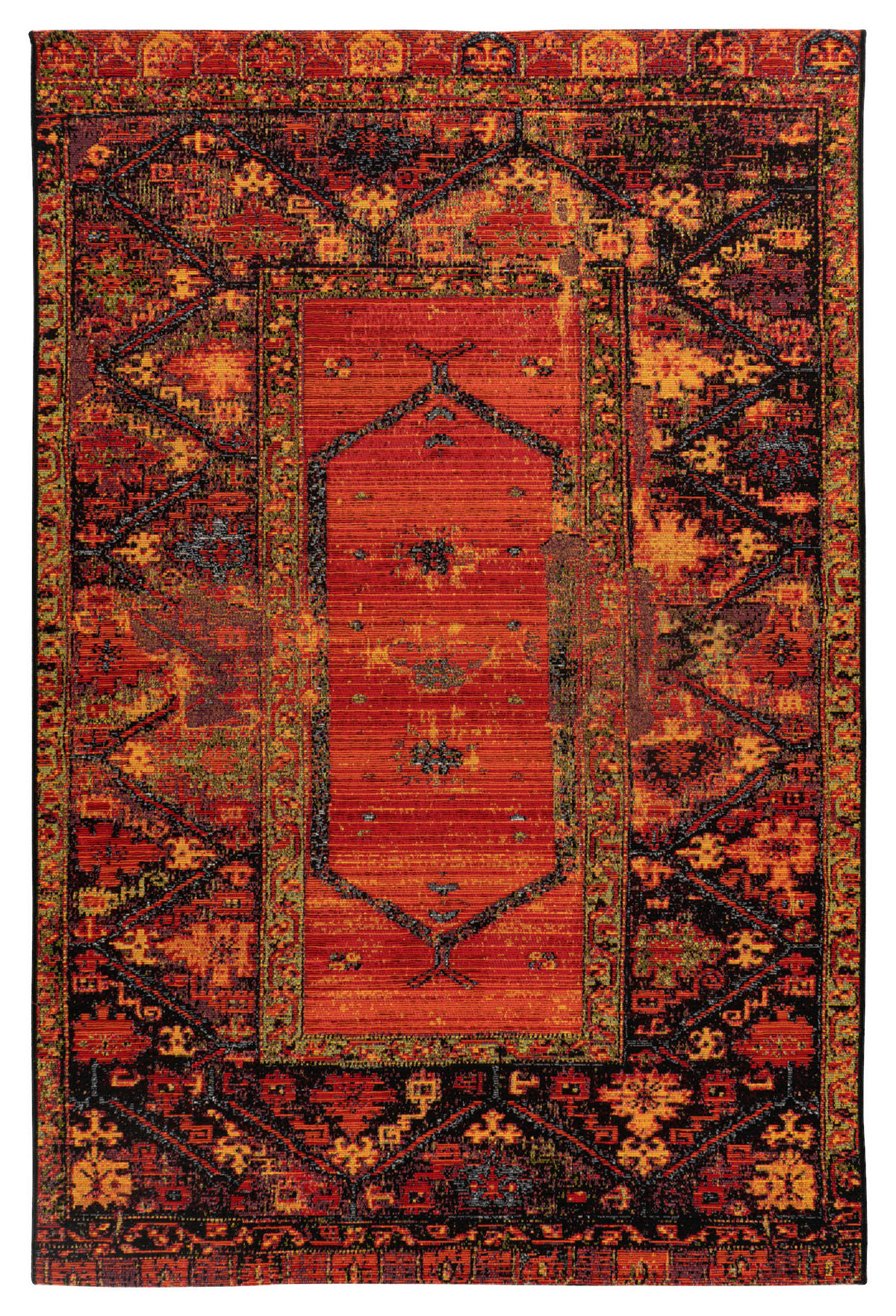 OUTDOORTEPPICH 80/150 cm My Gobelina Multicolor, Rot  - Rot/Multicolor, Design, Textil (80/150cm) - Obsession