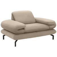 SESSEL mit Funktion Webstoff Beige    - Beige/Schwarz, Design, Textil/Metall (139 (197)/83 (110)/98cm) - LOOKS by W.Joop