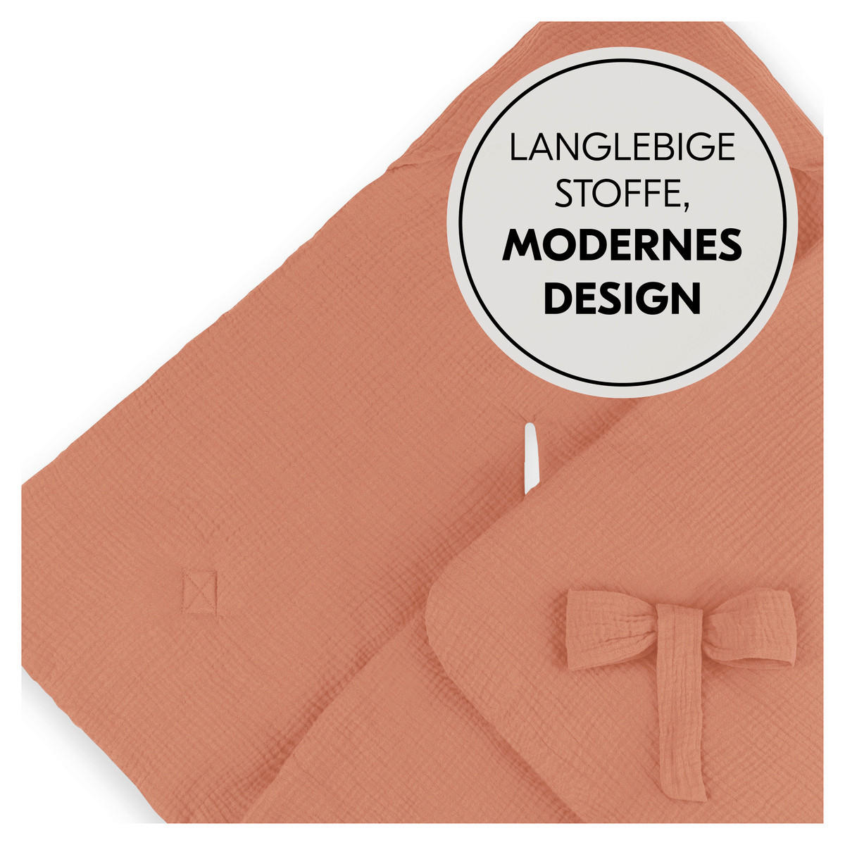 EINSCHLAGDECKE Snuggle so Cosy      - Rotbraun, Basics, Textil (75/0,6/75cm) - Hauck