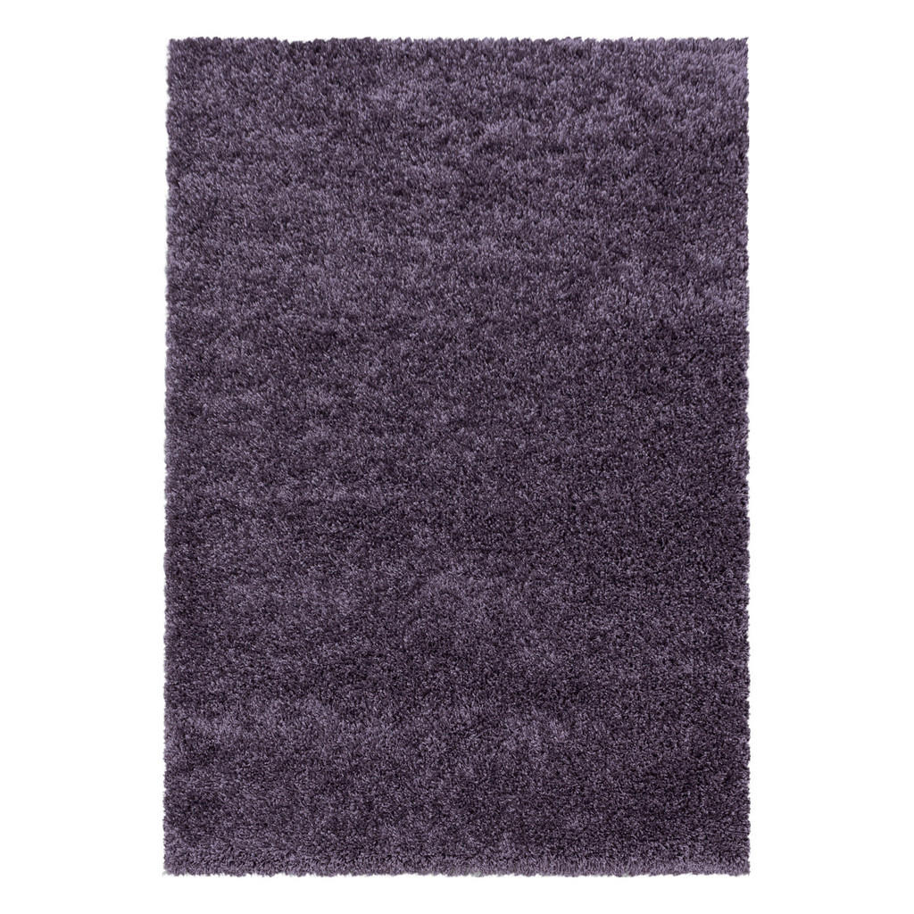 Hochflor Teppich Violett Naturfaser Sydney 60x110 cm