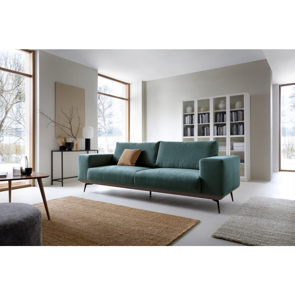 Thumbnail - Mid.you 2-Sitzer-Sofa, Anthrazit, Holz, Textil, 3-Sitzer, Füllung: Polyester, Silikon, 260x87x95 cm, Made in EU, Wohnzim...
