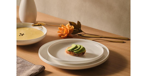 KOMBISERVICE Vola 12-teilig  - Weiß, Design, Keramik - Novel