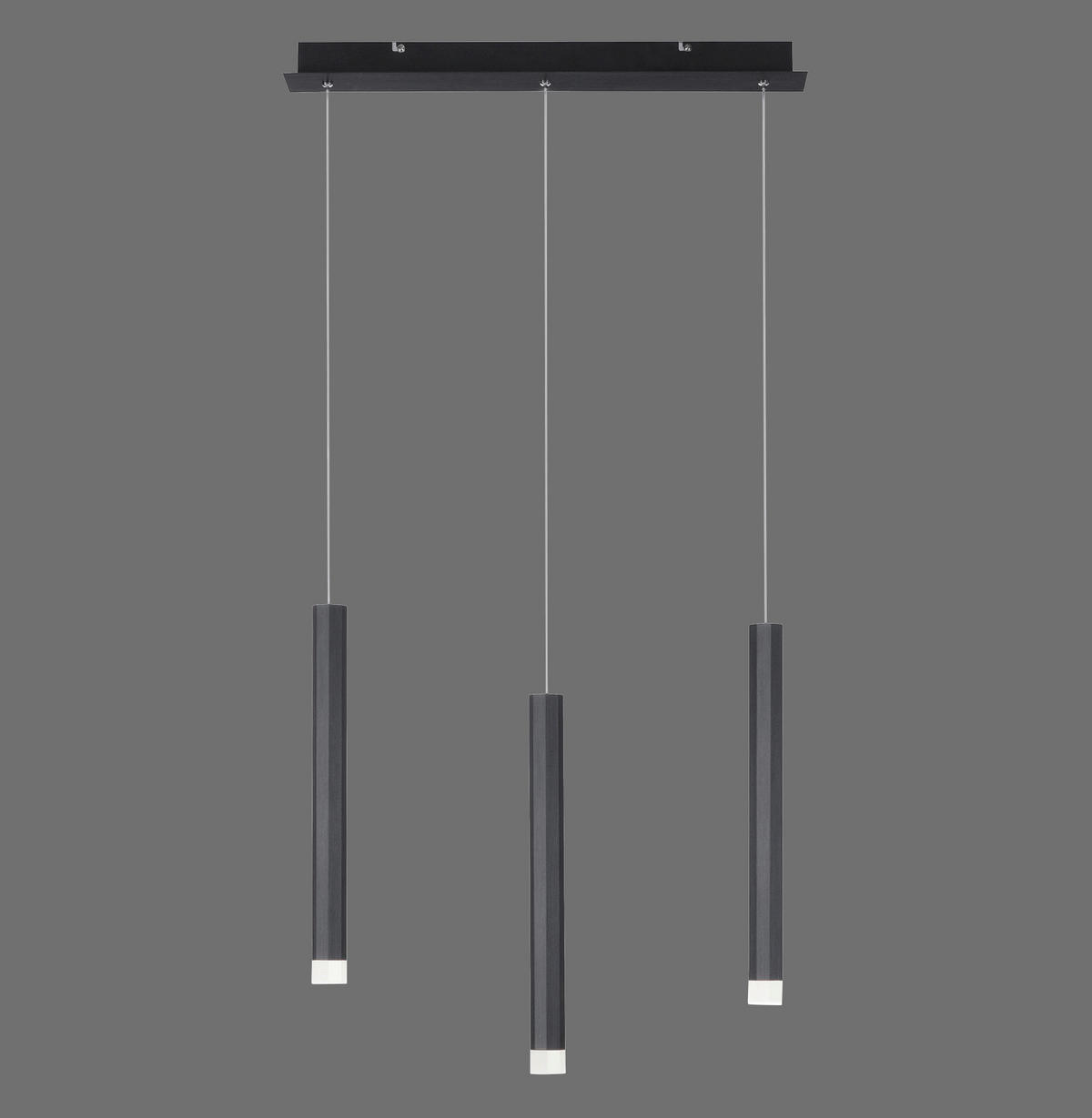 LED LUSTER    55/8/120 cm    - crna, Trendi, metal/plastika (55/8/120cm)