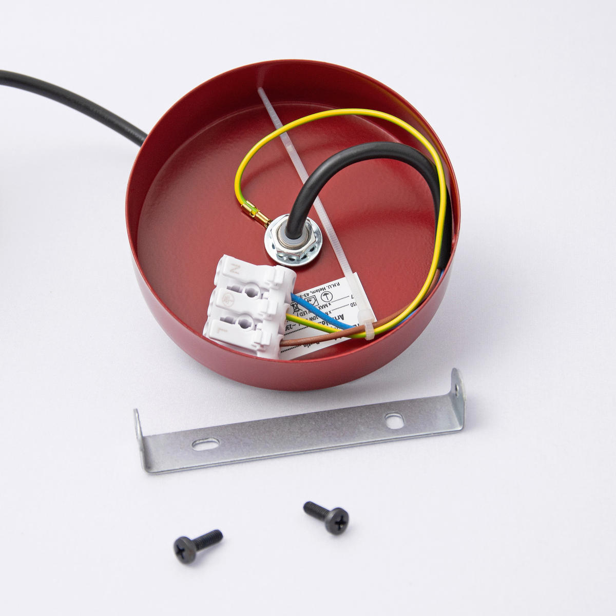 HÄNGELEUCHTE ETNA 18/18/98 cm   - Weinrot, Design, Metall (18/18/98cm)