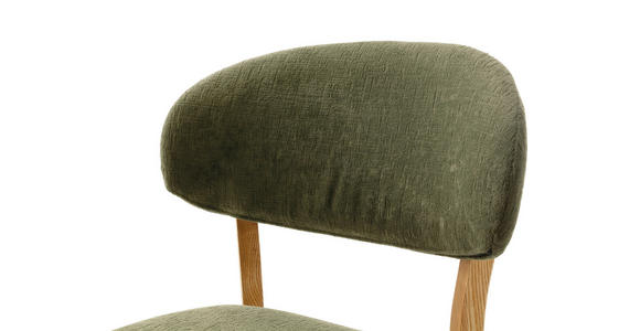 STUHL in Holz, Textil Olivgrün, Wildeiche  - Wildeiche/Olivgrün, KONVENTIONELL, Holz/Textil (50/82/57cm) - Venda