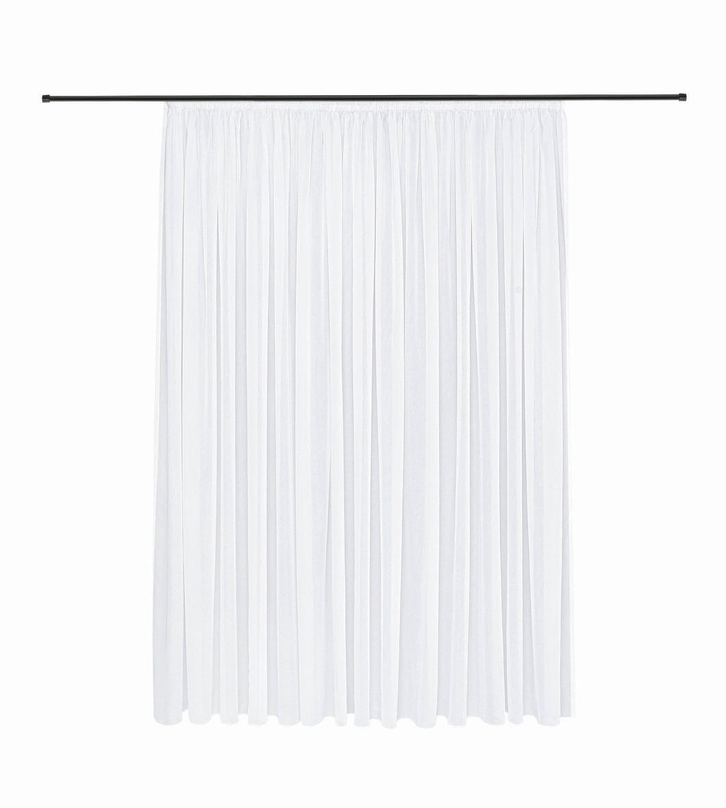 FERTIGSTORE  transparent  300/245 cm   - Weiß, Basics, Textil (300/245cm)