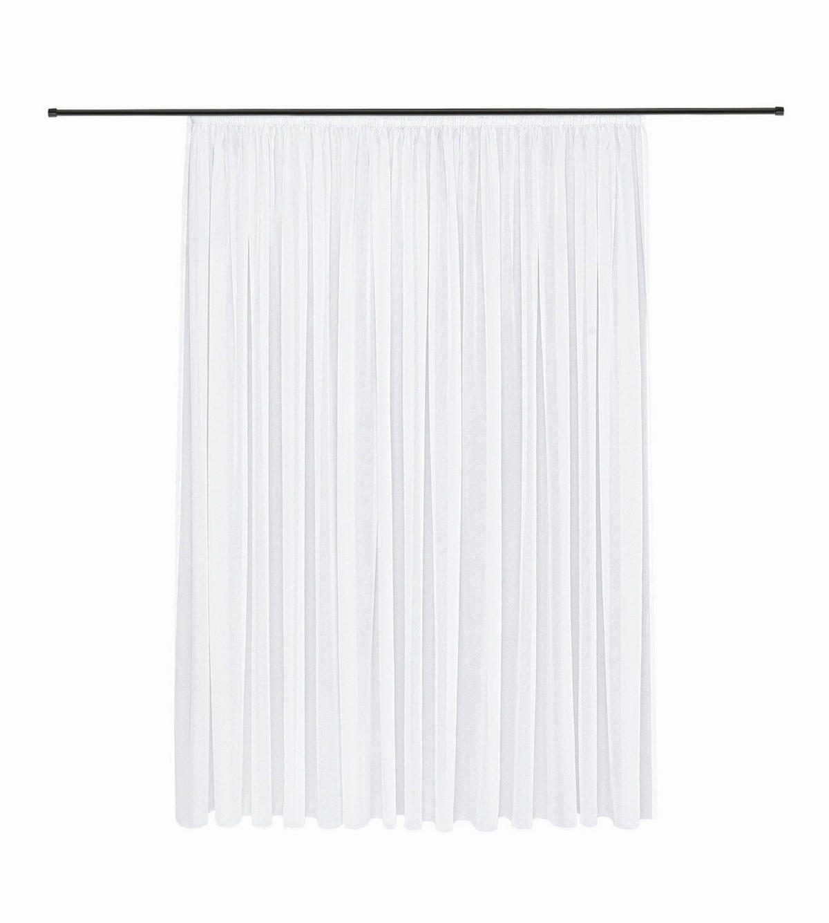 FERTIGSTORE  transparent  300/245 cm   - Weiß, Basics, Textil (300/245cm)