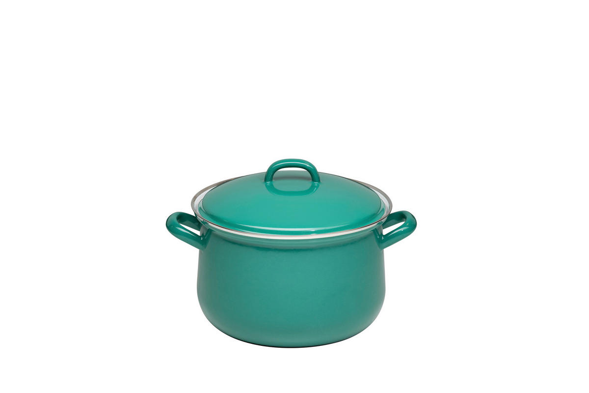 FLEISCHTOPF Nature Green Dark 3,5 l  - Grün, LIFESTYLE, Metall (20cm) - Riess