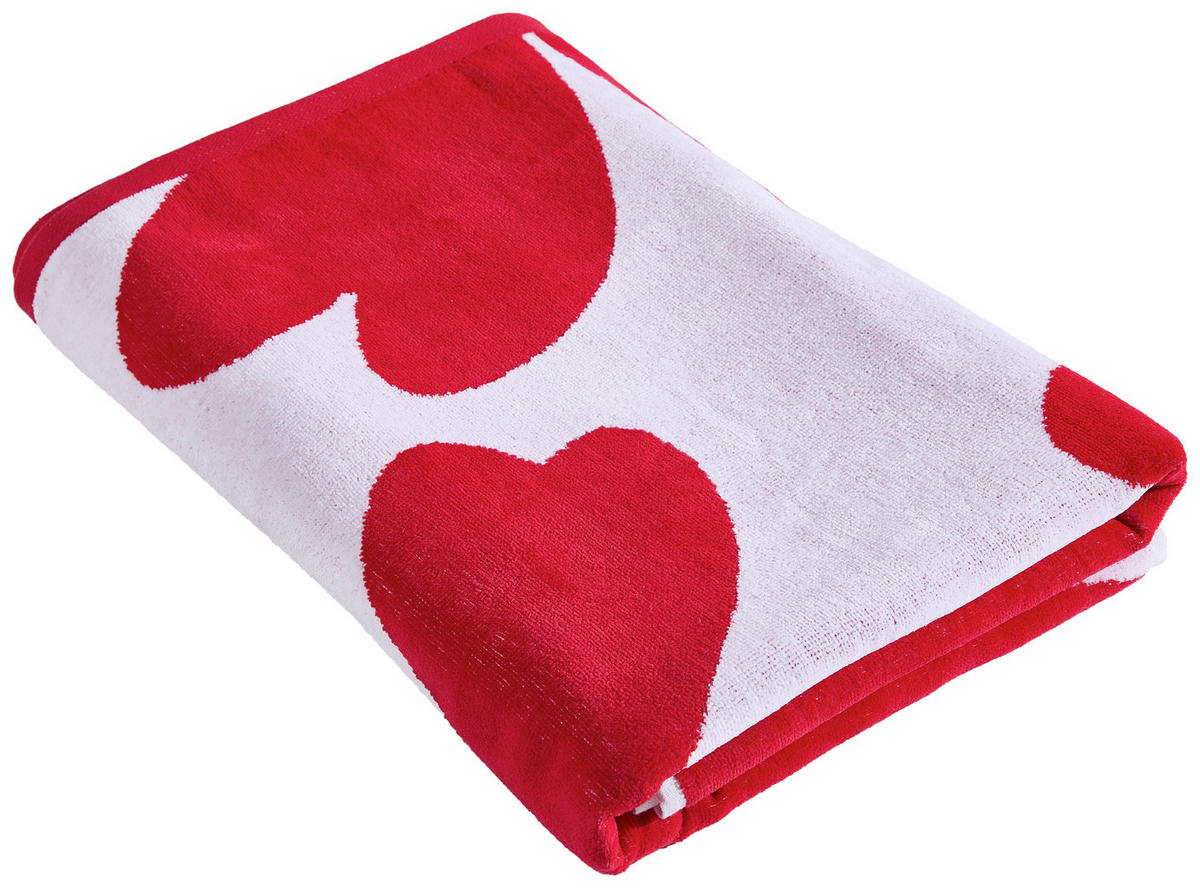 STRANDTUCH Rot 90/180 cm  - Rot, Textil (90/180cm) - Esposa