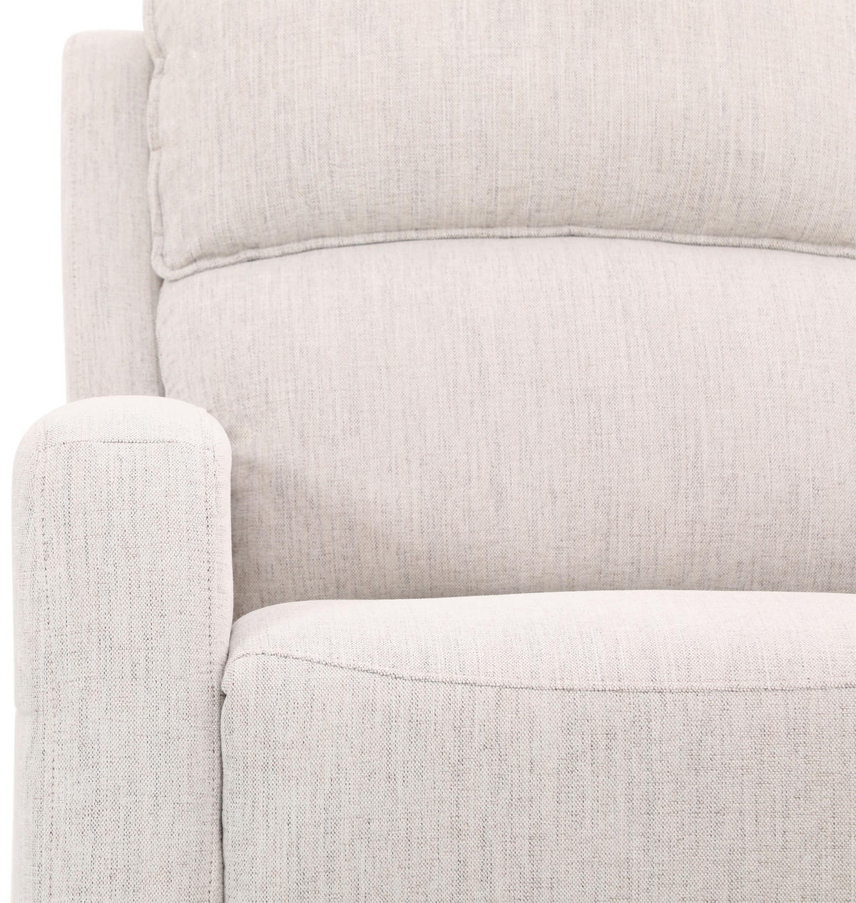 ECKSOFA Weiß Leinenoptik  - Schwarz/Weiß, KONVENTIONELL, Holz/Kunststoff (240/102/265cm) - Livetastic