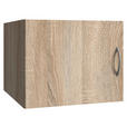 AUFSATZSCHRANK 45/40/54 cm   - Eichefarben/Alufarben, KONVENTIONELL, Holzwerkstoff/Kunststoff (45/40/54cm) - Xora