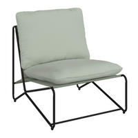 LOUNGESESSEL Eisen  - Anthrazit/Schwarz, Modern, Kunststoff/Textil (75/76/89cm) - Ambia Garden