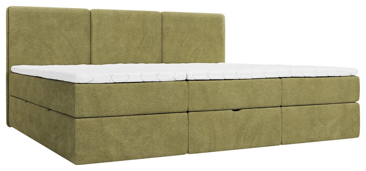 FAMILJESÄNG - grön/svart, Modern, trämaterial/trä (270/200cm) - MID.YOU