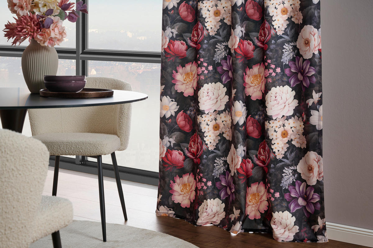 HOTOVÝ ZÁVĚS, neprůsvitné, 140/245 cm - vícebarevná, Trend, textil (140/245cm) - Esposa