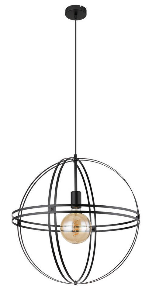 HÄNGLAMPA 50/120 cm  - svart, Design, metall (50/120cm) - Globo