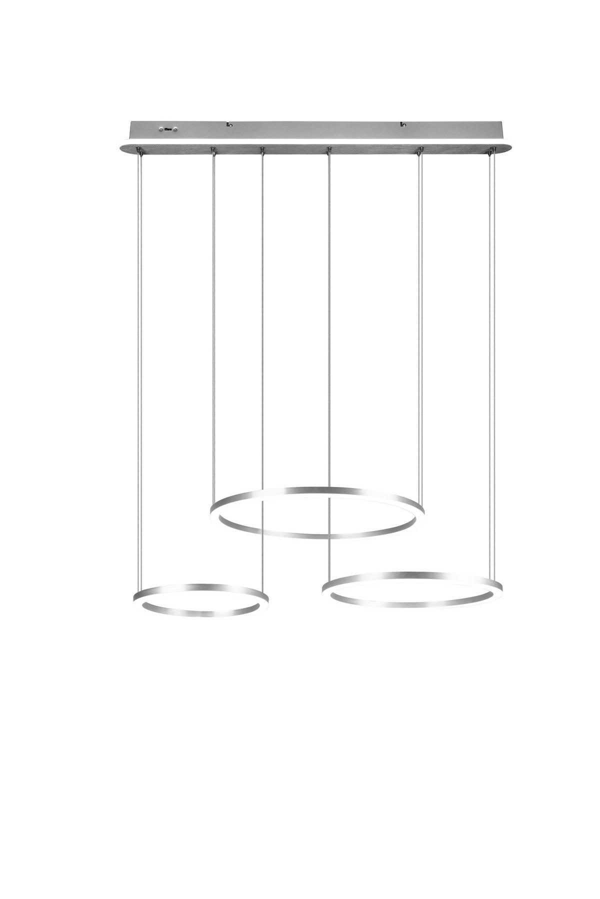 LED SVJETILJKA VISEĆA   90/150/50 cm     Morrison  - boje nikla, Design, metal (90/150/50cm)