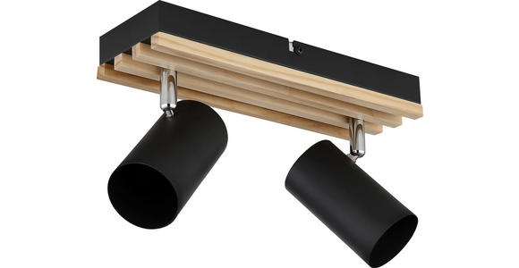 STRAHLER 26/8/12,5 cm   - Schwarz, Natur, Holz/Metall (26/8/12,5cm) - Novel