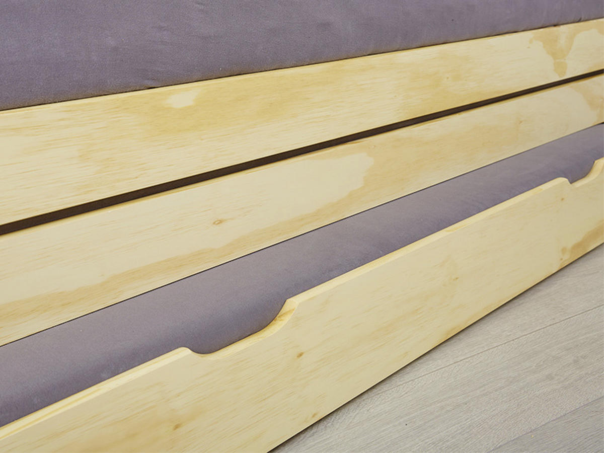 Bett "Lotar" , 90/200 cm Naturfarben  - Naturfarben, Konventionell, Holz (90/200cm) - MID.YOU
