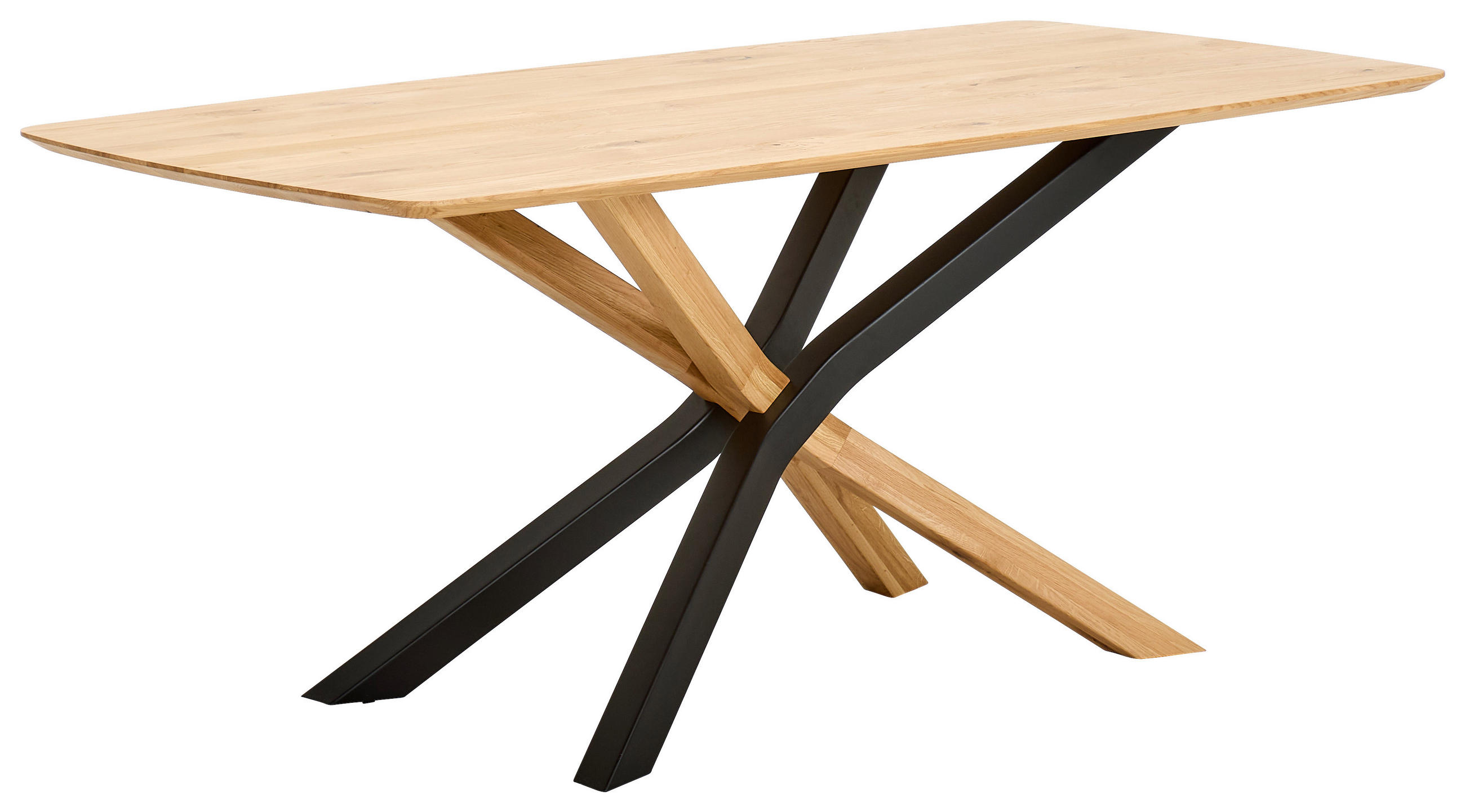 Linea Natura JEDÁLENSKÝ STÔL, dub, čierna, farba duba, 180/90/75 cm