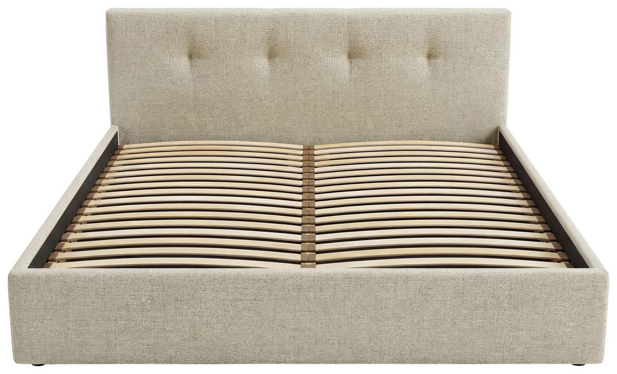 POLSTERBETT Lattenrost, Bettkasten Beige 180/200 cm  - Beige, MODERN, Holz/Textil (180/200cm) - Livetastic
