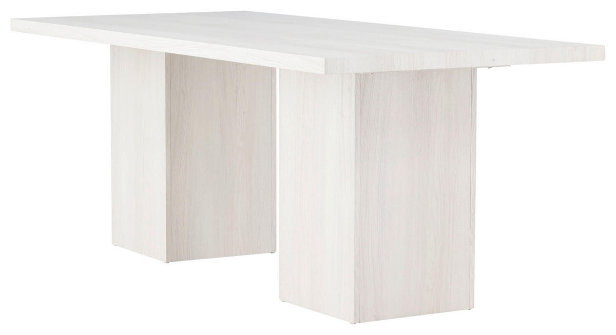 ESSTISCH in Holz 200/90/75 cm  - Weiß, Design, Holz (200/90/75cm) - Livetastic