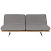 SCHLAFSOFA Webstoff Blau, Braun  - Blau/Beige, Design, Holz/Textil (204/92/90cm) - Dieter Knoll