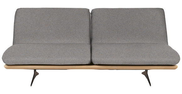 SCHLAFSOFA in Holz, Textil Blau, Braun  - Blau/Beige, Design, Holz/Textil (204/92/90cm) - Dieter Knoll