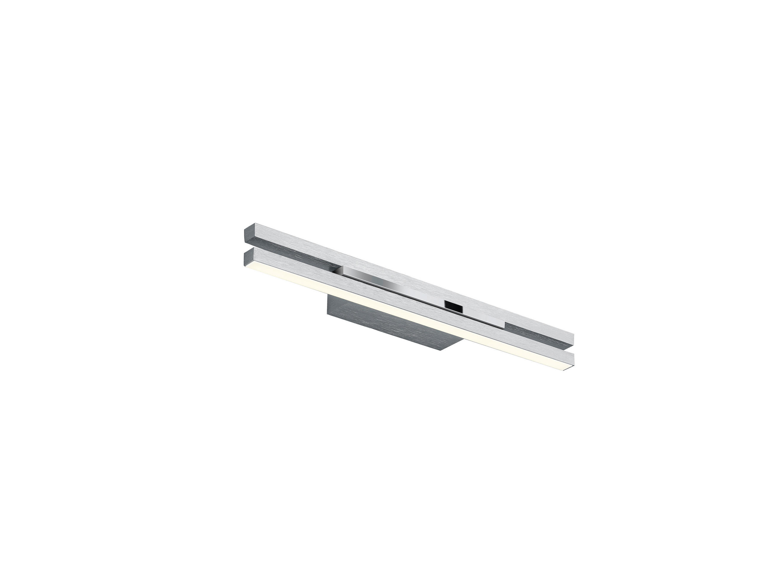 LED-WANDLEUCHTE Ben 40/4/7 cm   - Nickelfarben, Design, Metall (40/4/7cm) - elements by BANKAMP
