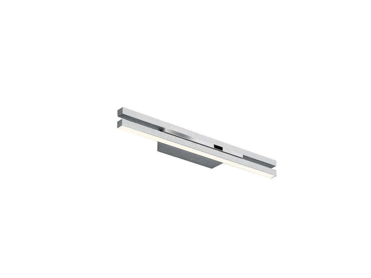LED-WANDLEUCHTE Ben 40/4/7 cm   - Nickelfarben, Design, Metall (40/4/7cm) - elements by BANKAMP
