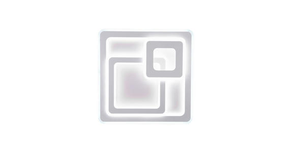 LED-DECKENLEUCHTE 51,5/51,5/7 cm   - Weiß, LIFESTYLE, Kunststoff/Metall (51,5/51,5/7cm) - Novel