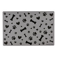 NAPFUNTERLAGE - Schwarz/Grau, Trend, Kunststoff (45/30/0,1cm) - Ritzenhoff Breker