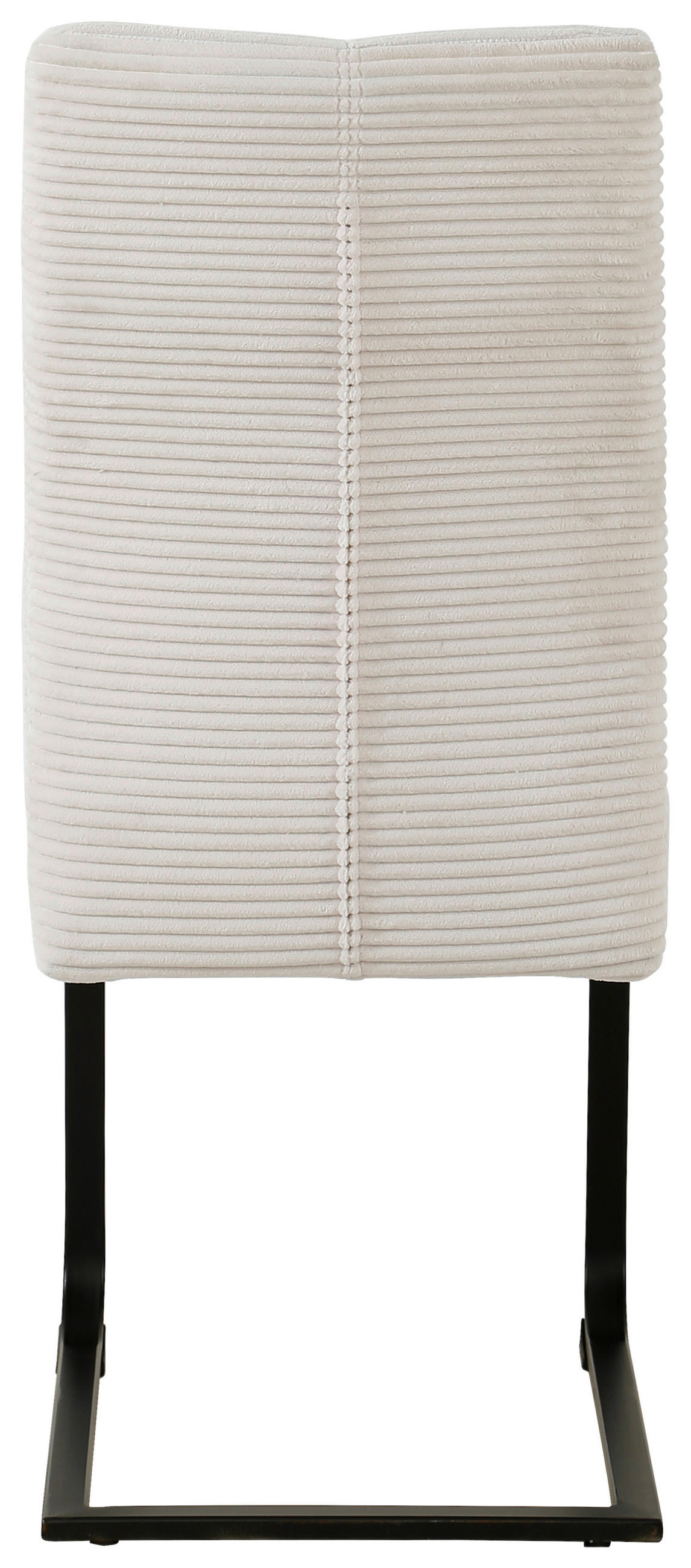 SCHWINGSTUHL  in Eisen Cord  - Creme/Schwarz, Design, Textil/Metall (44/99/62cm) - Carryhome