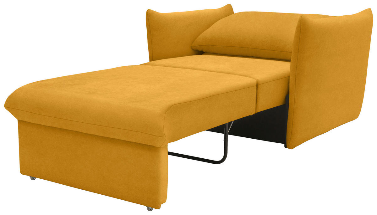 SESSEL in Mikrofaser Orange  - Schwarz/Orange, Design, Kunststoff/Textil (120/100/97cm) - LOOKS by W.Joop
