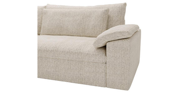 ECKSOFA  in Webstoff Beige  198/306 cm  - Beige/Schwarz, MODERN, Kunststoff/Textil (198/306cm) - Carryhome