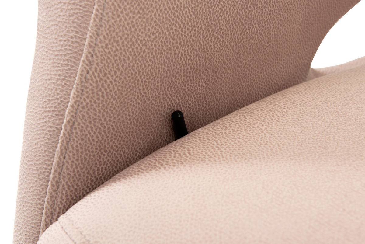 RELAXSESSEL in Textil Rosa  - Schwarz/Rosa, Design, Textil/Metall (75/106/89cm) - Welnova
