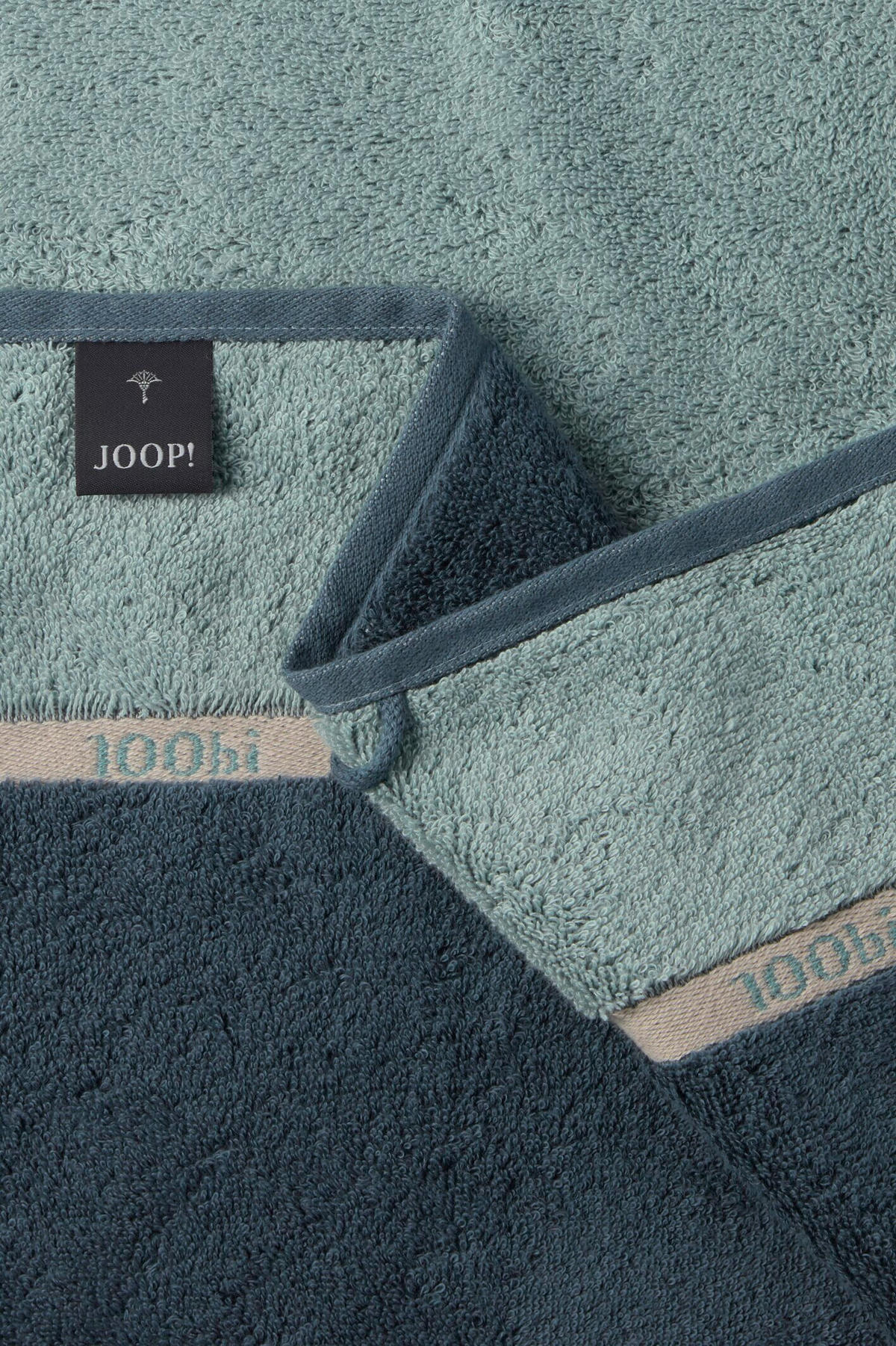 HANDTUCH 50/100 cm LINES LOGOGRAM Jadegrün  - Jadegrün, Basics, Textil (50/100cm) - Joop!