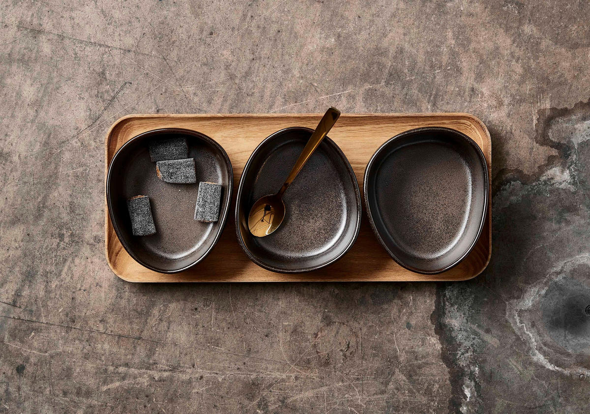 SPEISETELLER RAW  - Teakfarben, Basics, Holz (33/14/2cm) - Aida