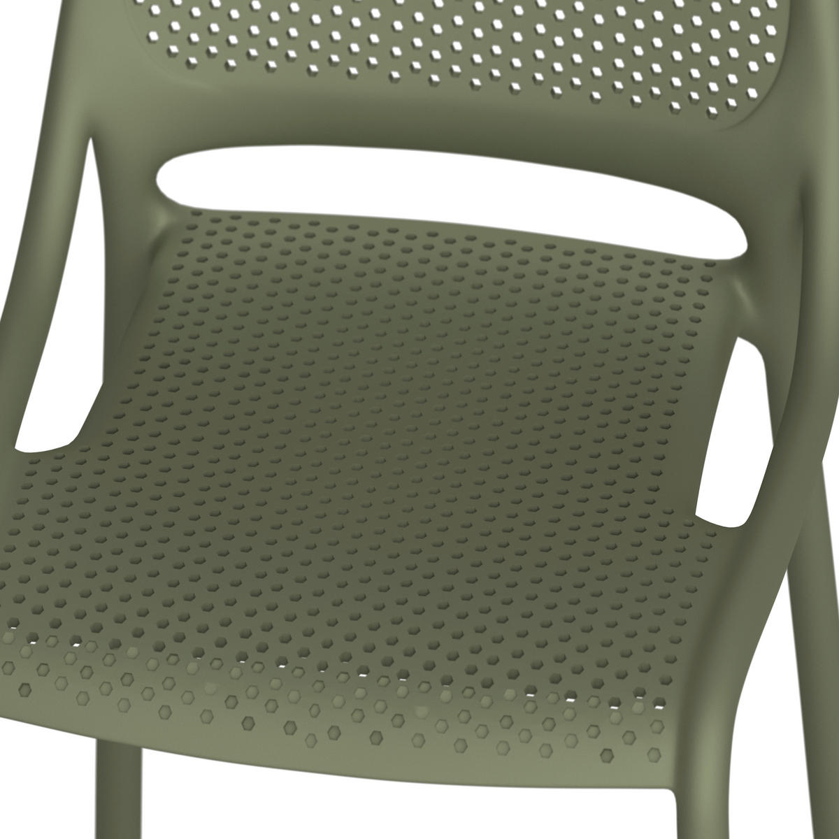 GARTENSTUHL Grün  - Grün, MODERN, Kunststoff (50/81/55cm) - Ambia Garden
