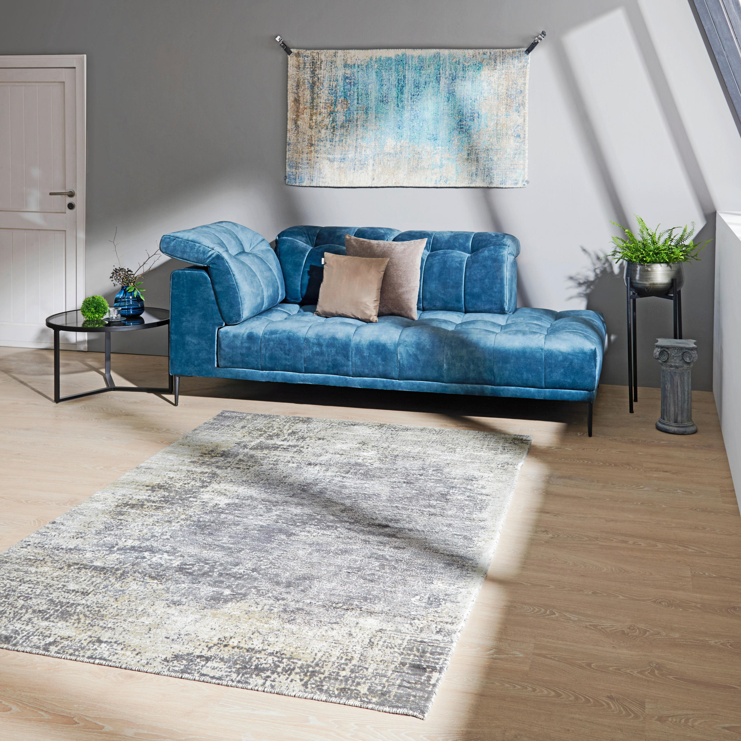 ORIENTALISK MATTA 200/290 cm Sky Dancer Grau  - grå, Trend, textil (200/290cm) - Cazaris