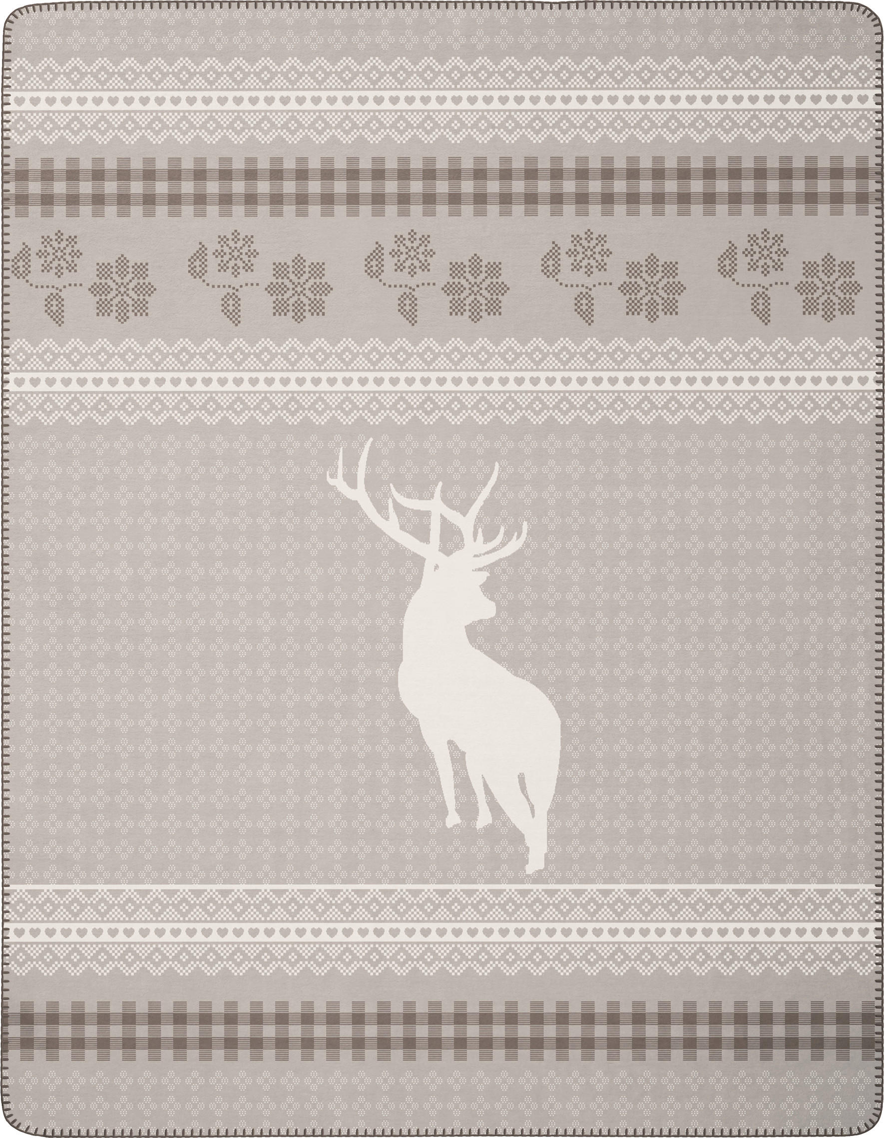 ĆEBE 150/200 cm  ALPINE  - svetlosiva, Konvencionalno, tekstil/plastika (150/200cm)