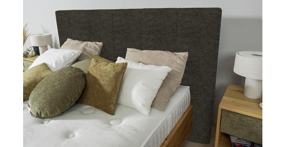 BOXSPRINGBETT 180/200 cm in Dunkelbraun, Wildeiche - Wildeiche/Dunkelbraun, Natur, Holz/Textil (180/200cm) - Valnatura