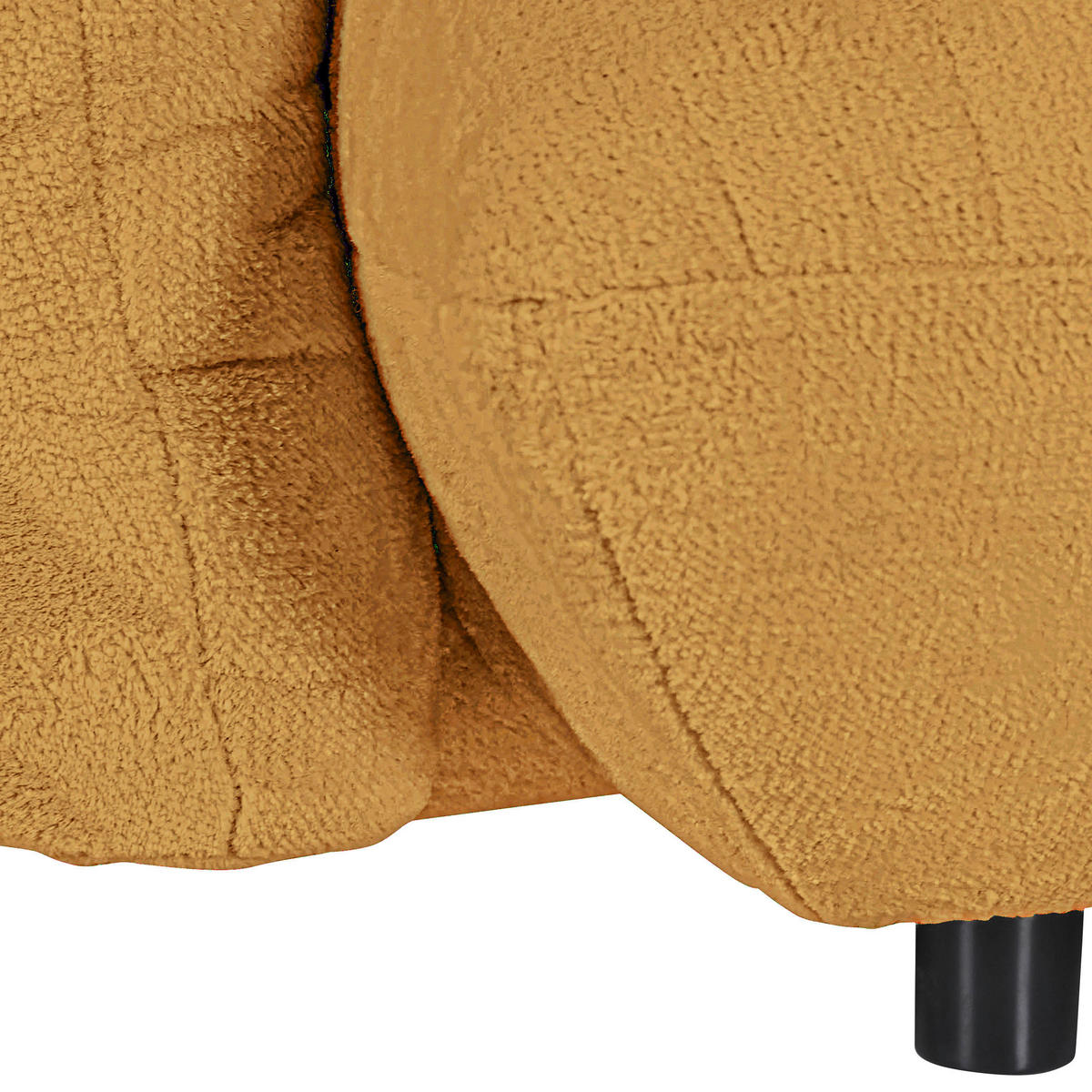 BIG SOFFA i plysch orange  - orange/svart, Klassisk, textil/plast (240/78/107cm) - MID.YOU