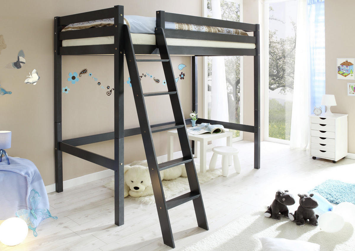 HOCHBETT 90/200 cm  - Dunkelgrau, Basics, Holz (90/200cm) - MID.YOU