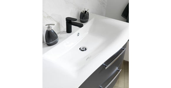 BADEZIMMER in 120 cm - Weiß/Grau, MODERN, Glas/Holzwerkstoff (120cm) - Novel